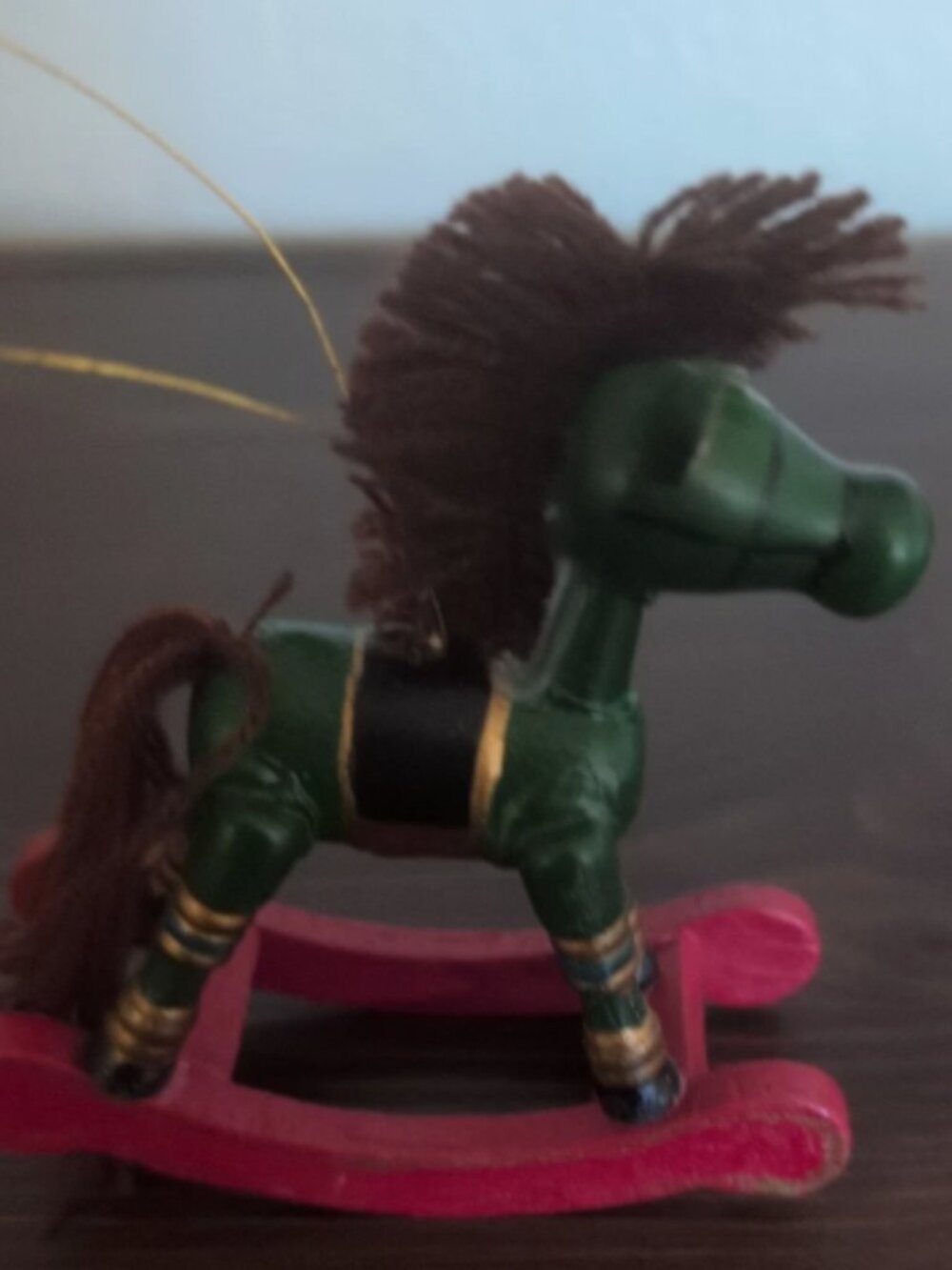 Russ Berrie & Co. Vintage Rocking Horse Ornament 2862
